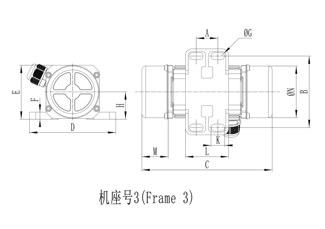 Small Al Alloy 0.03kw Mini High Frequency Mvb20/3 Vibration Motor 10% off for Household and Industrial Using